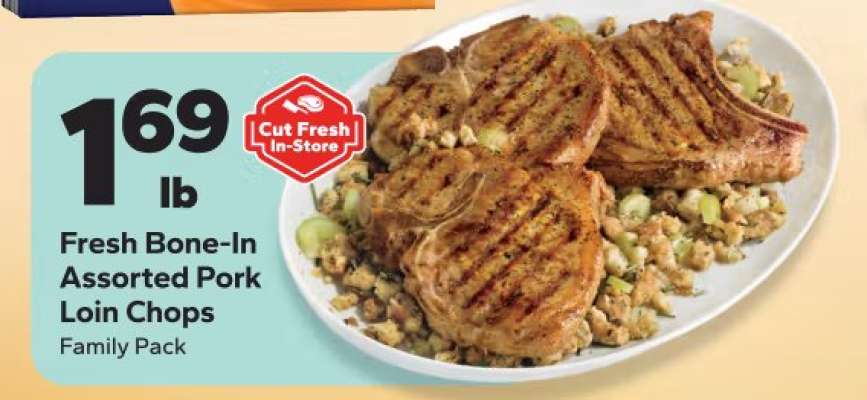 Fresh Bone-In Assorted Pork Loin Chops