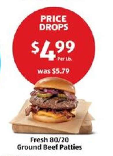Fresh 80/20 Ground Beef Patties