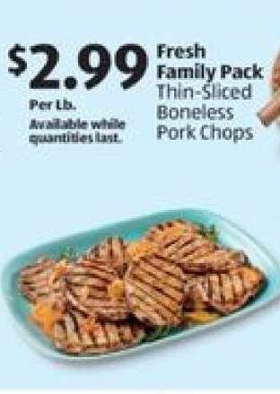 Fresh Family Pack Thin-Sliced Boneless Pork Chops