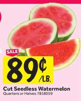 Cut Seedless Watermelon