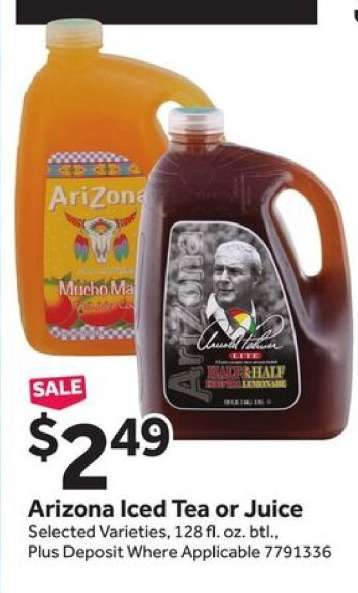 Arizona Iced Tea or Juice