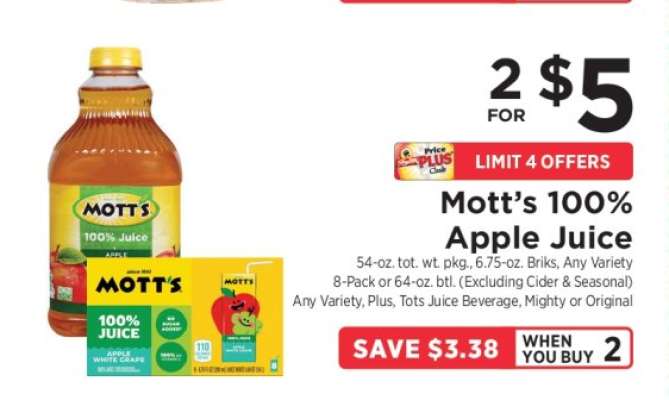 Mott's 100% Apple Juice