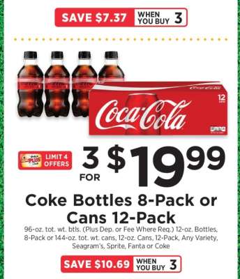 Coke Bottles 8-Pack or Cans 12-Pack