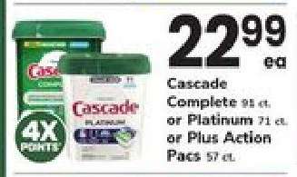 Cascade Complete or Platinum or Plus Action Pacs