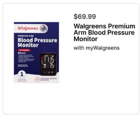 Walgreens Premium Arm Blood Pressure Monitor