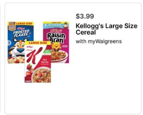 Kellogg's Large Size Cereal