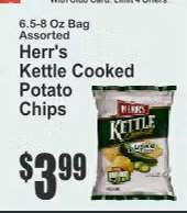 Herr's Kettle Cooked Potato Chips