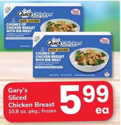 Gary’s Sliced Chicken Breast