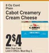 Cabot Creamery Cream Cheese