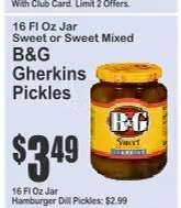 B&G Gherkins Pickles