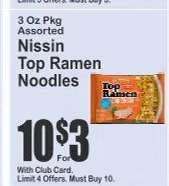 Nissin Top Ramen Noodles