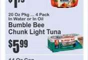 Bumble Bee Chunk Light Tuna