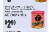 4C Drink Mix*