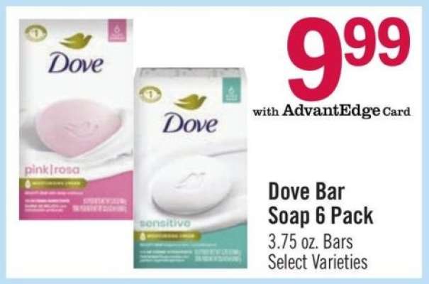Dove Bar Soap 6 Pack