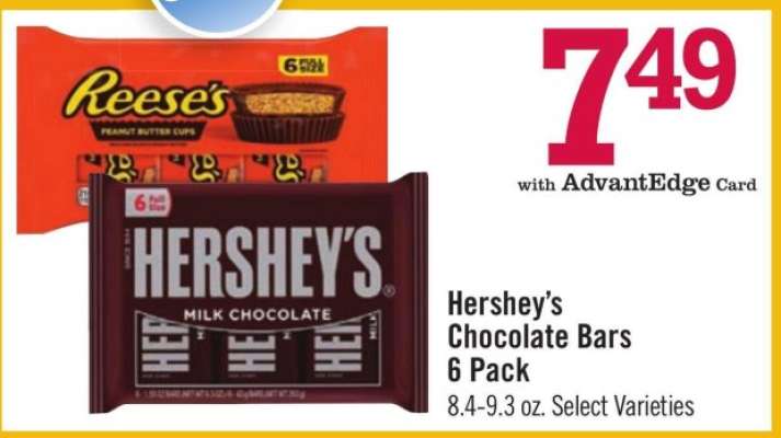 Hershey's Chocolate Bars 6-Pack