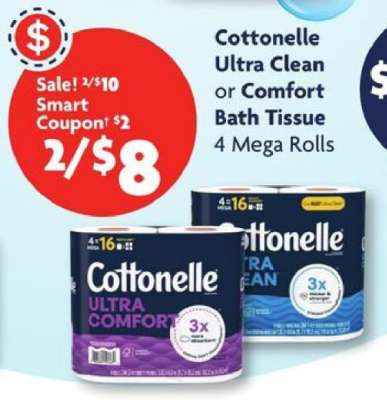 Cottonelle Ultra Clean or Comfort Bath Tissue