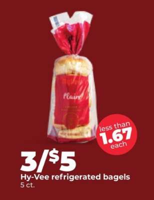 Hy-Vee refrigerated bagels