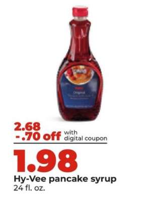 Hy-Vee pancake syrup