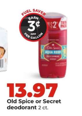 Old Spice or Secret Deodorant