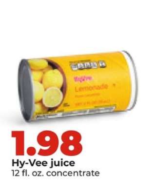 Hy-Vee juice