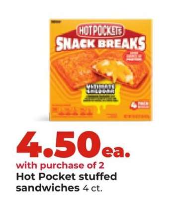 Hot Pocket stuffed sandwiches