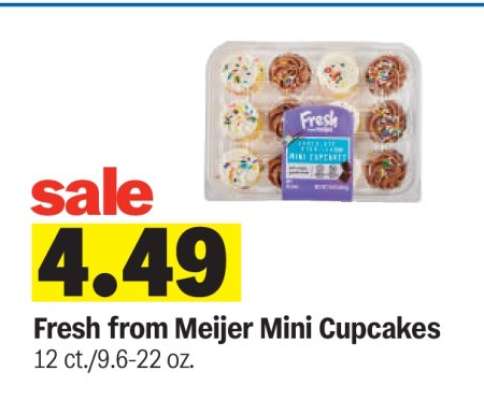 Fresh from Meijer Mini Cupcakes