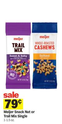 Meijer Snack Nut or Trail Mix Single
