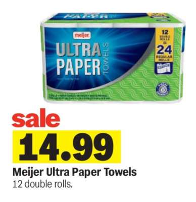 Meijer Ultra Paper Towels*