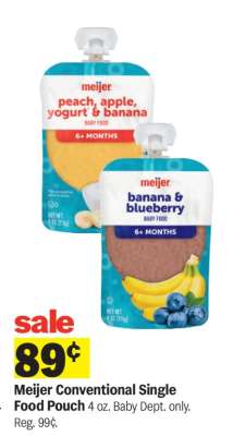 Meijer Conventional Single Food Pouch