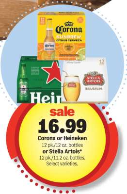 Corona or Heineken or Stella Artois