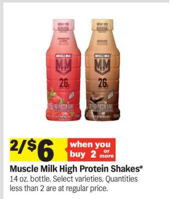 Muscle Milk High Protein Shakes