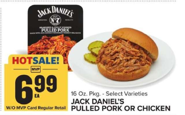 Jack Daniel's Pulled Pork or Chicken