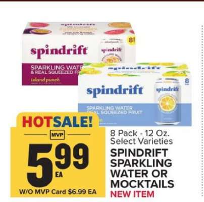 SPINDRIFT SPARKLING WATER OR MOCKTAILS