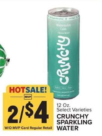 CRUNCHY SPARKLING WATER