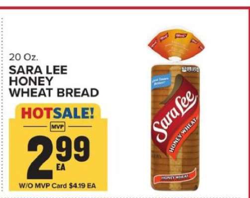 Sara Lee Honey Wheat Bread