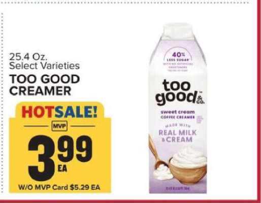Too Good Creamer