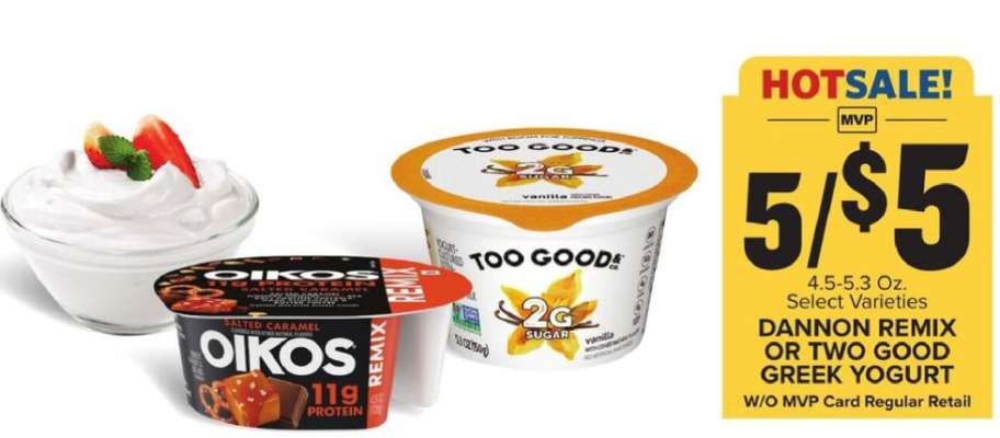 Dannon Remix or Two Good Greek Yogurt
