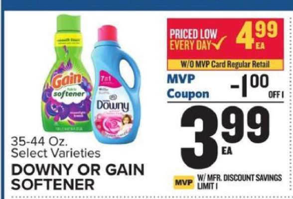 DOWNY OR GAIN SOFTENER