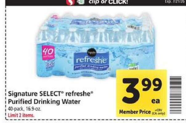 Signature Select Refreshe Purified Drinking Water