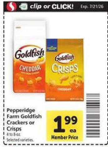 Pepperidge Farm Goldfish Crackers or Crisps