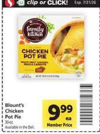 Blount's Chicken Pot Pie