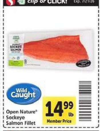 OPEN NATURE SOCKEYE SALMON FILLET