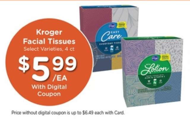 Kroger Facial Tissues