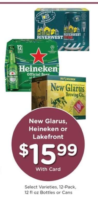 New Glarus, Heineken or Lakefront