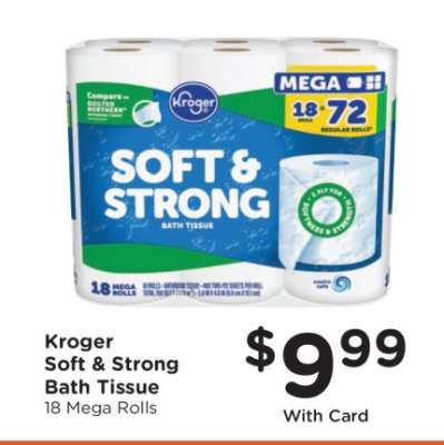 Kroger Soft & Strong Bath Tissue