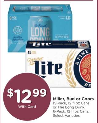 Miller, Bud or Coors