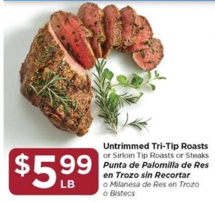 Untrimmed Tri-Tip Roasts