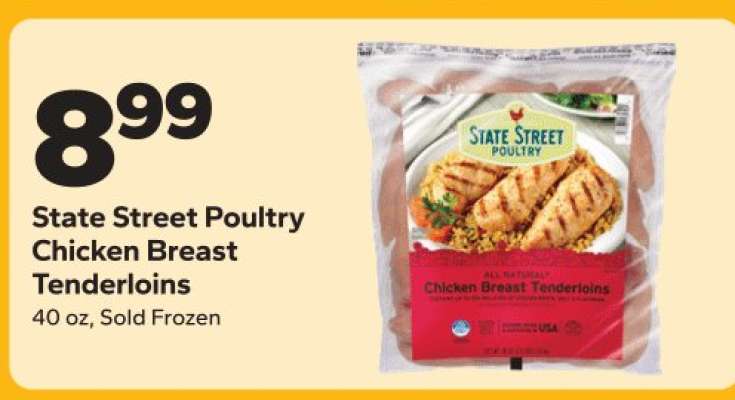 State Street Poultry Chicken Breast Tenderloins