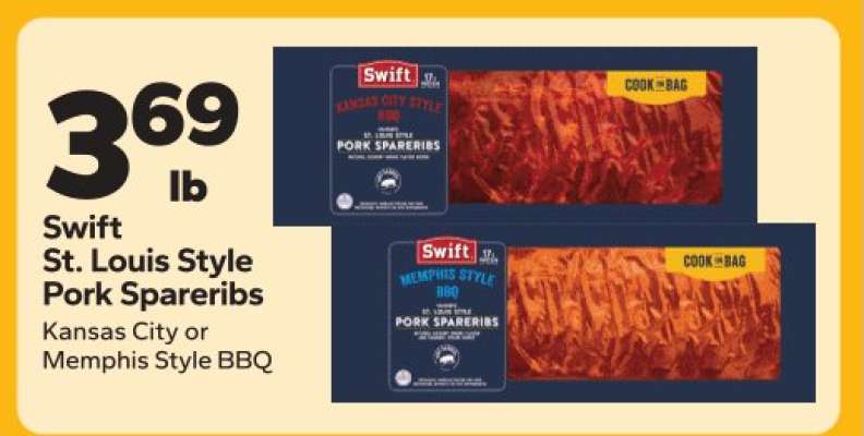 Swift St. Louis Style Pork Spareribs