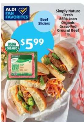 Simply Nature Fresh 85% Lean Organic Grass-Fed Ground Beef